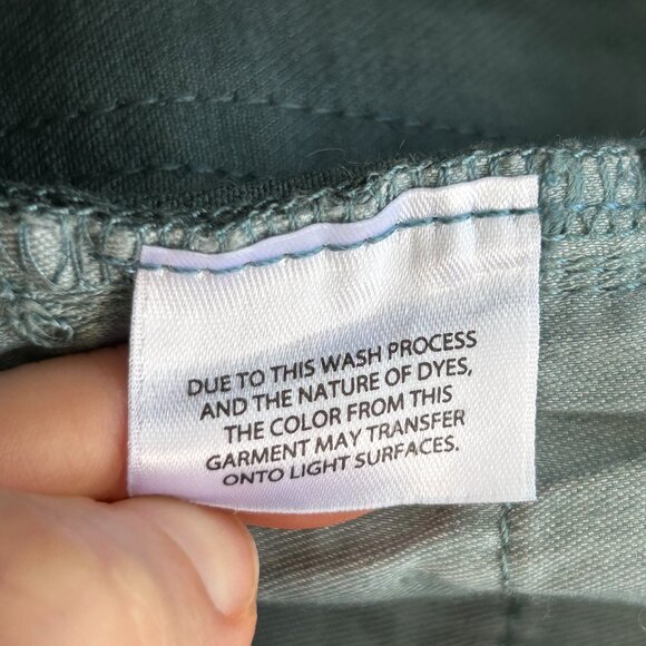J. Crew Classic Straight Slate Green Teal Raw Hems Jeans size 29P - Picture 5 of 9